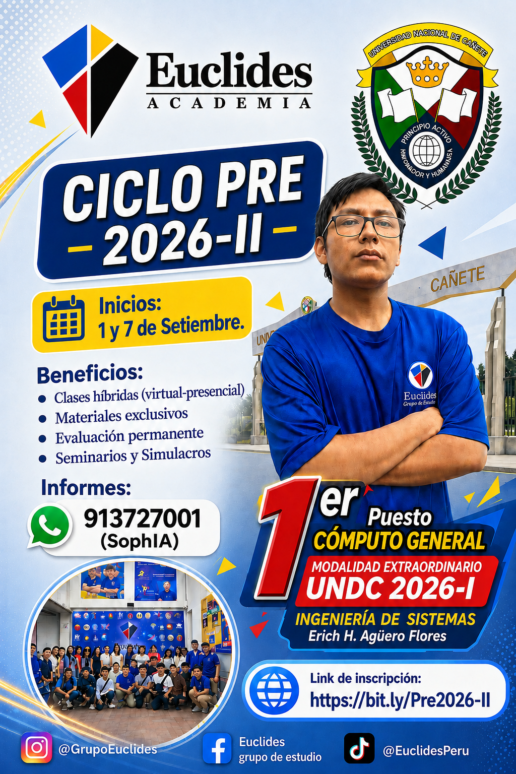 Ciclo PRE 2026-II — Academia EUCLIDES - Inscríbete aquí
