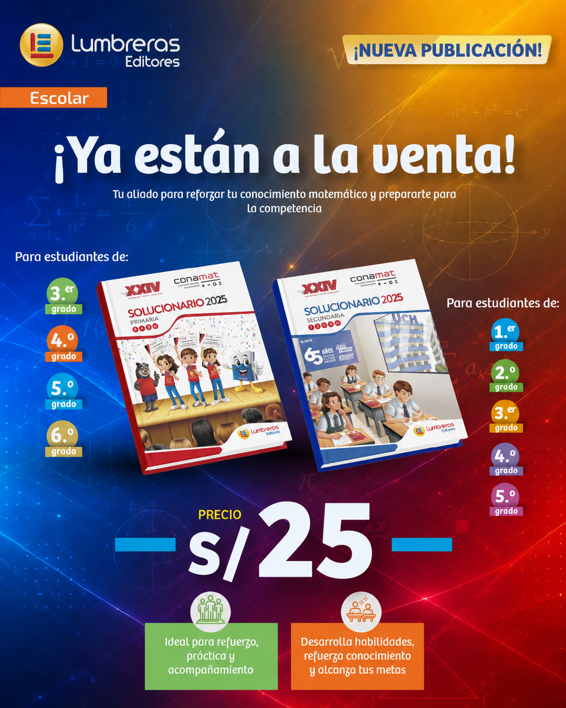 Solucionarios CONAMAT 2025